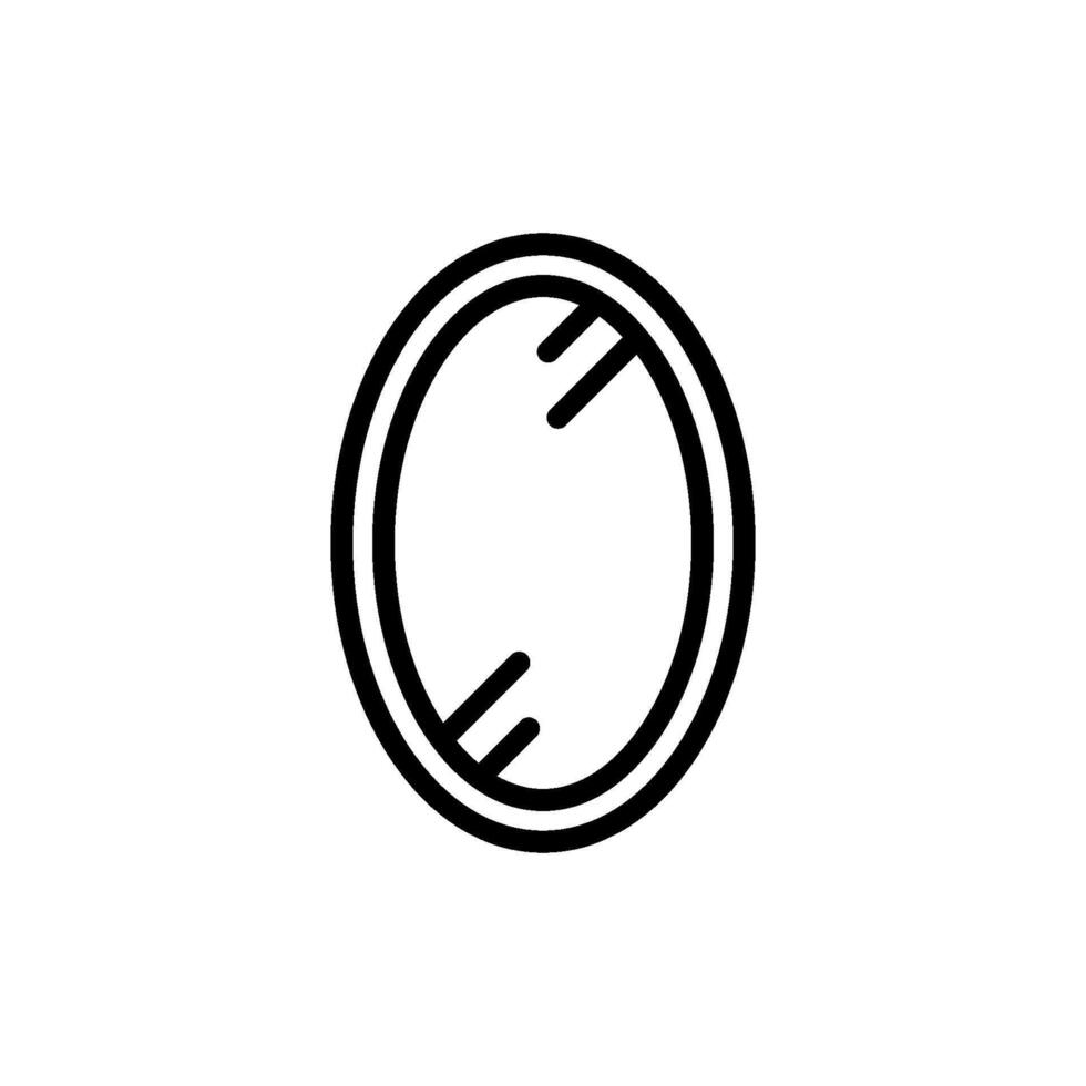 Spiegel Symbol Vektor Design Vorlagen einfach