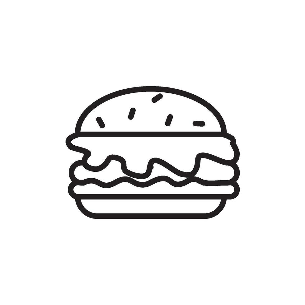 Hamburger Symbol Vektor Design Vorlagen