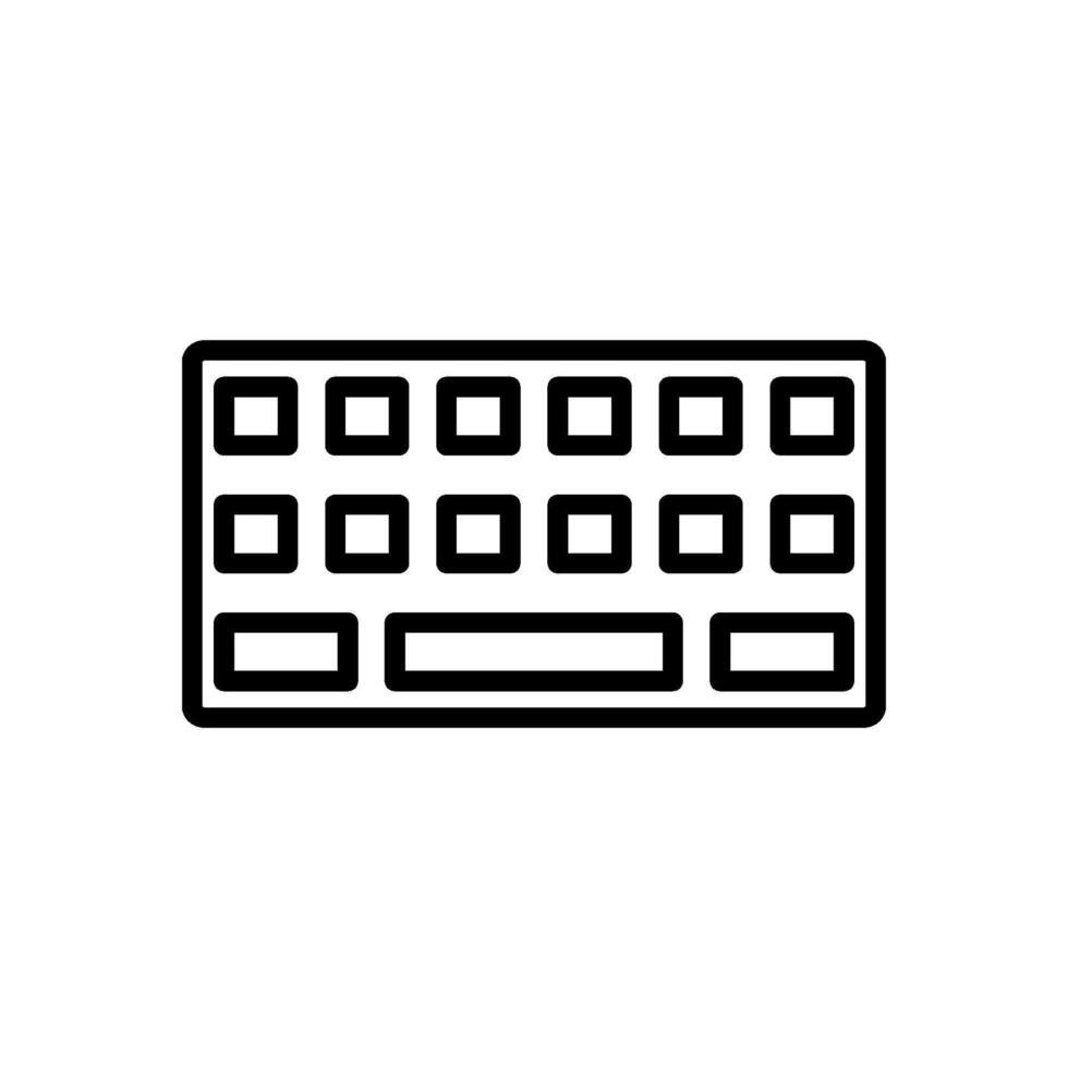 Tastatur Symbol Vektor Design Vorlage