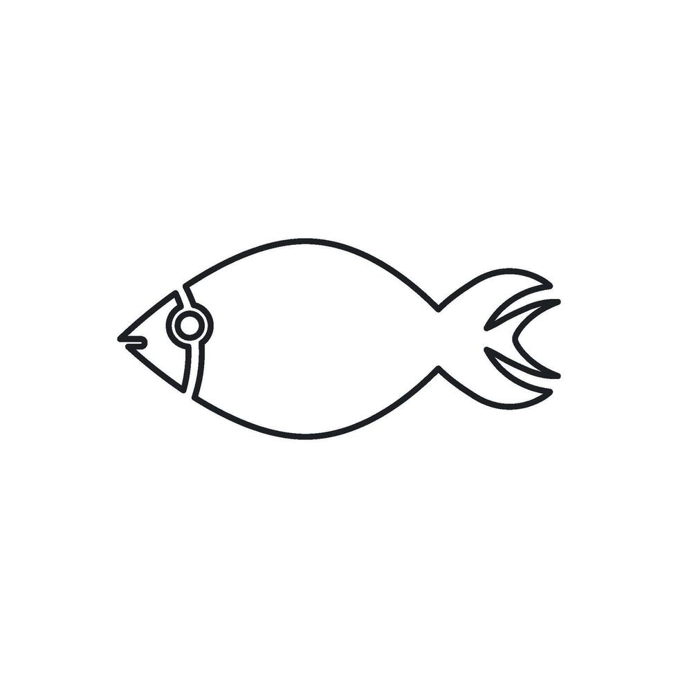 Fisch Symbol Vektor Design Vorlage