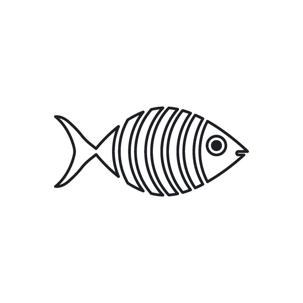 Fisch Symbol Vektor Design Vorlage