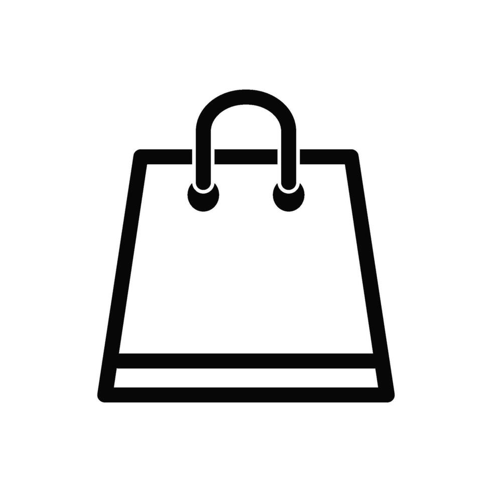 Einkaufen Tasche Symbol Vektor Design Vorlage