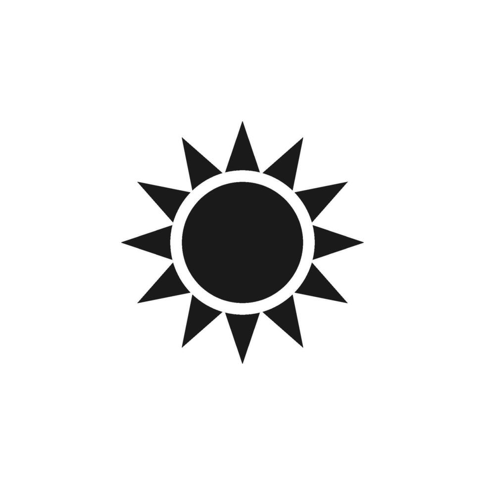 Sonne Symbol Vektor Design Vorlage