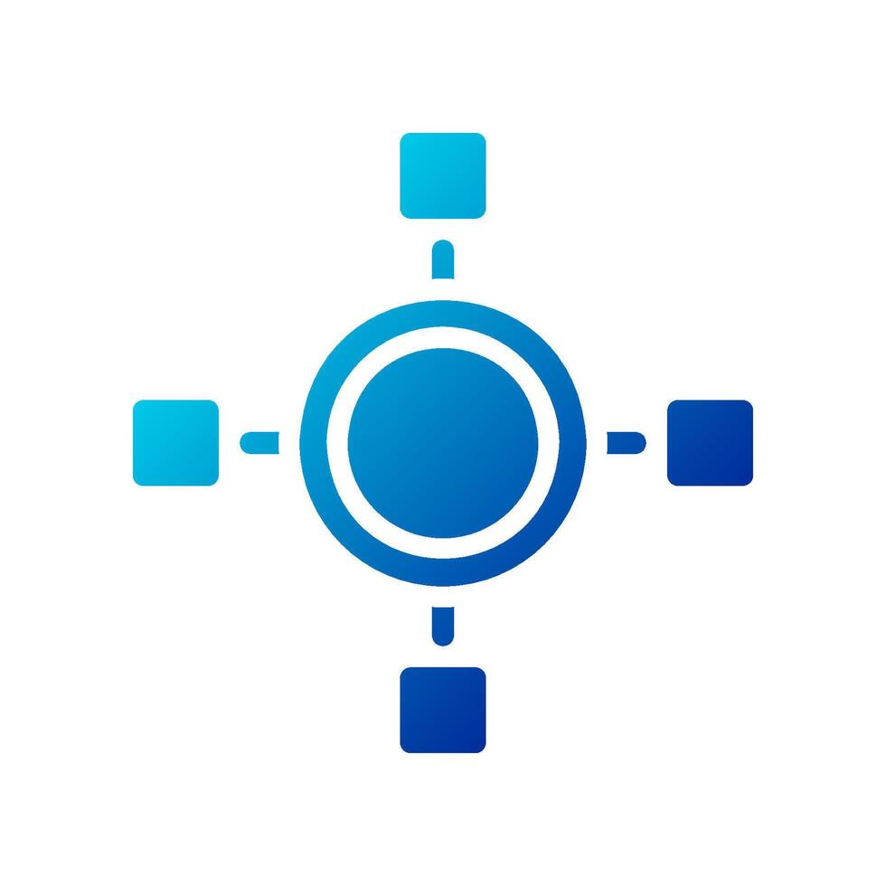 Diagram ikon fast lutning blå företag symbol illustration. vektor