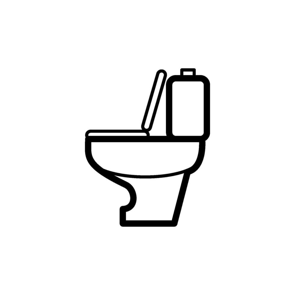 Toilette Symbol Vektor Design Vorlage