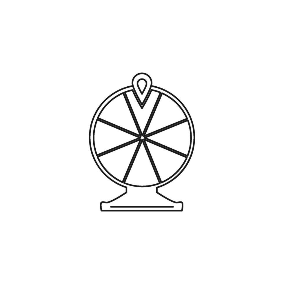 Vermögen Spinnen Rad Symbol Vektor Design Vorlage