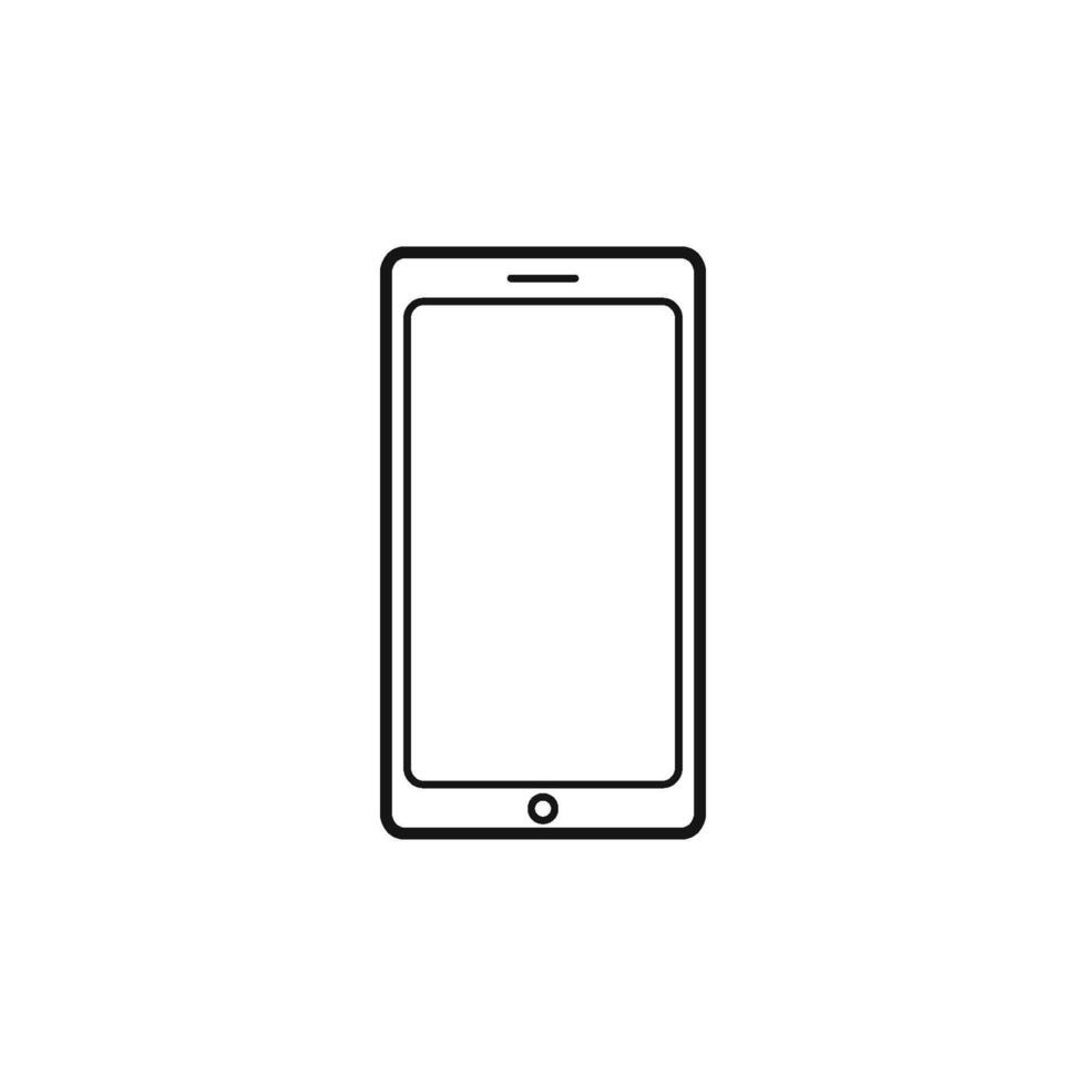 Telefon oder Handy, Mobiltelefon Telefon Smartphone Symbol Vektor Design Vorlage