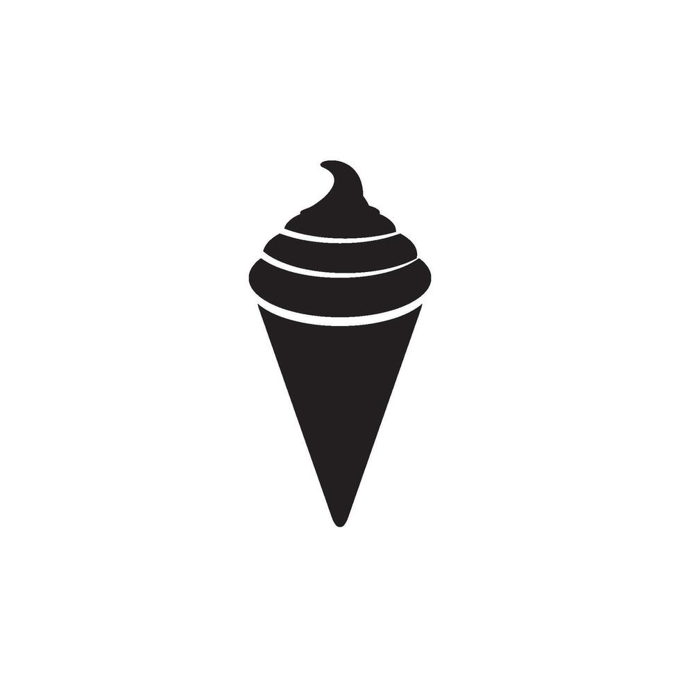 Eis Sahne Symbol Design Vektor Vorlagen