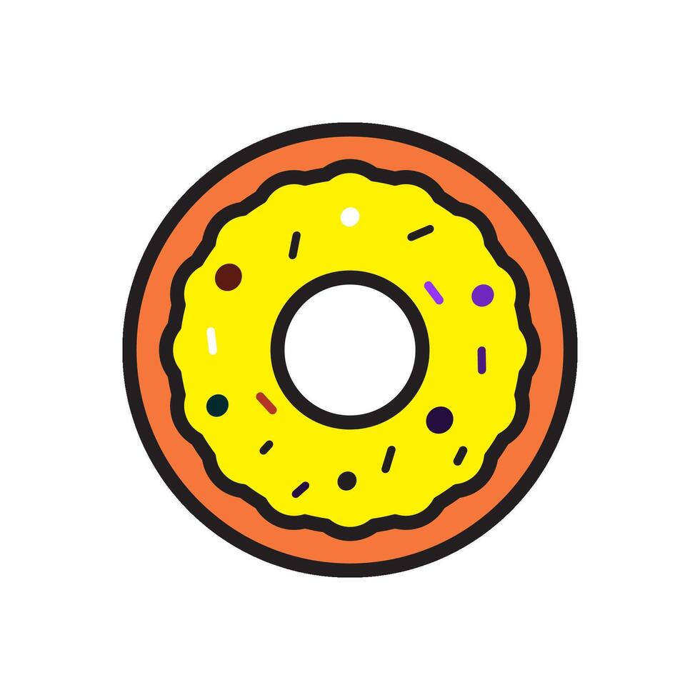 Donuts Symbol Vektor Design Vorlagen einfach