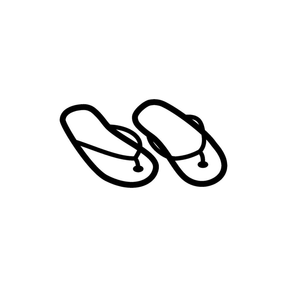 Flip- Flop Symbol Vektor Design Vorlagen einfach