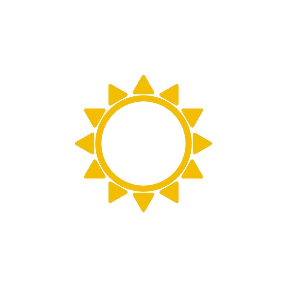 Sonne Symbol Vektor Design Vorlage