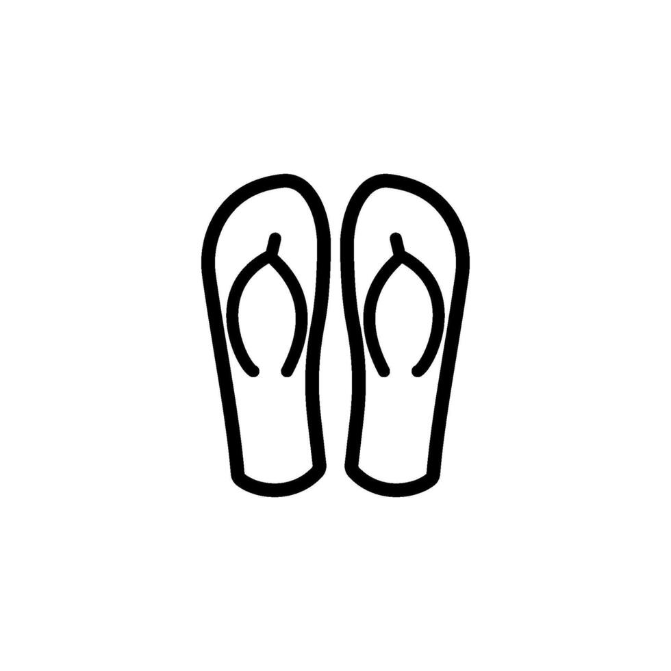 Flip- Flop Symbol Vektor Design Vorlagen einfach