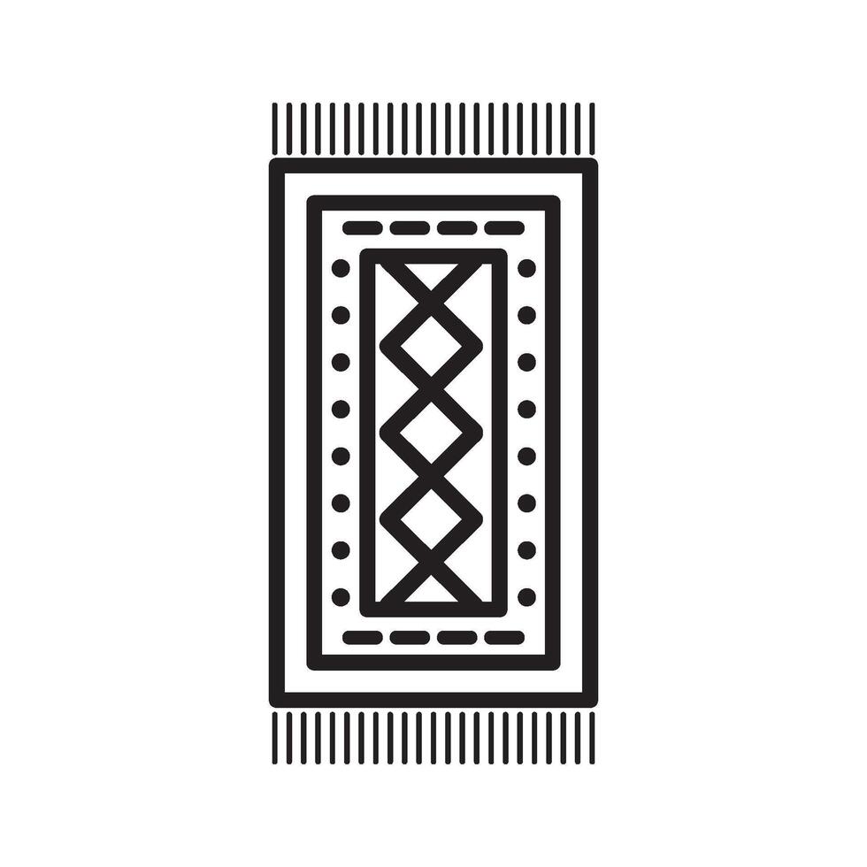Teppich Symbol Vektor Design Vorlage