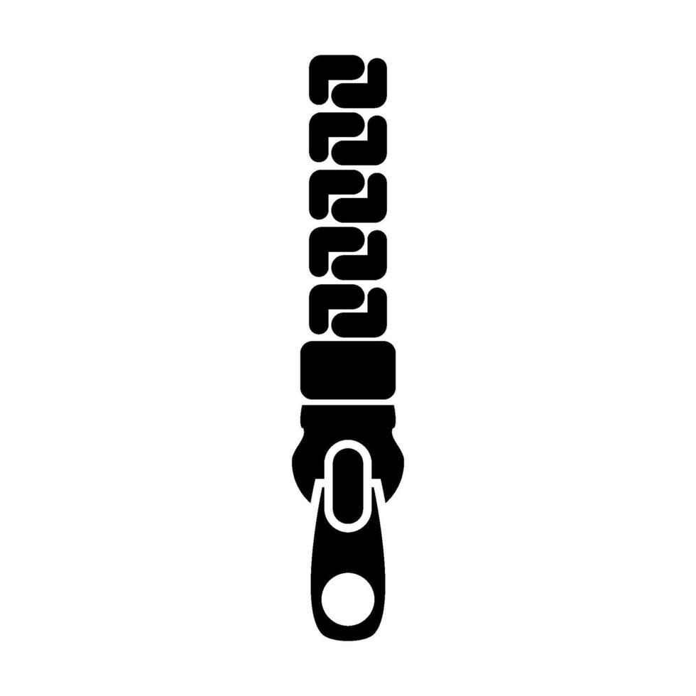 Reißverschluss Symbol Vektor Design Vorlage