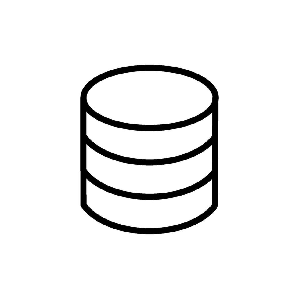 Datenbank Symbol Vektor Design Vorlage