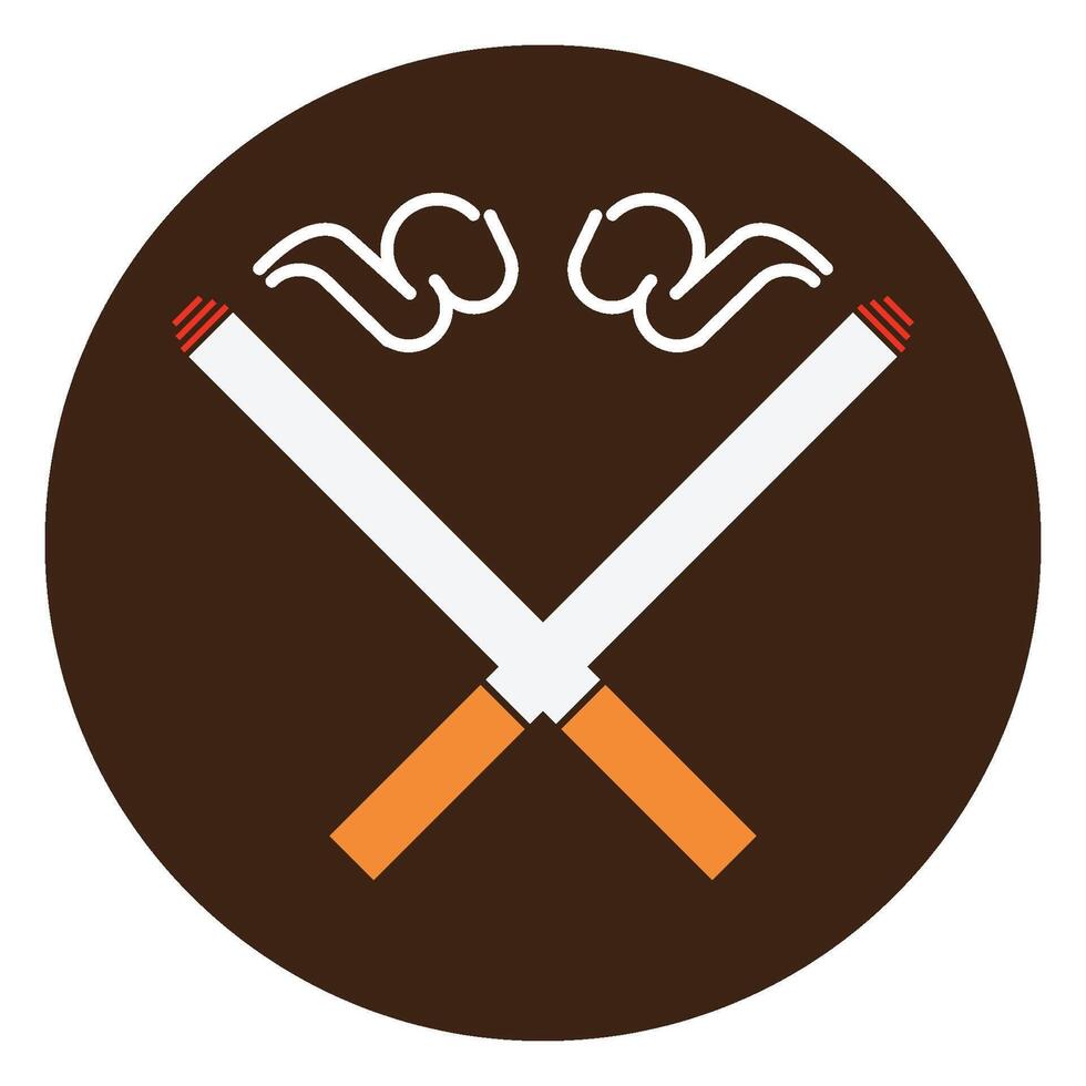 Zigarette Symbol Vektor Design Vorlagen