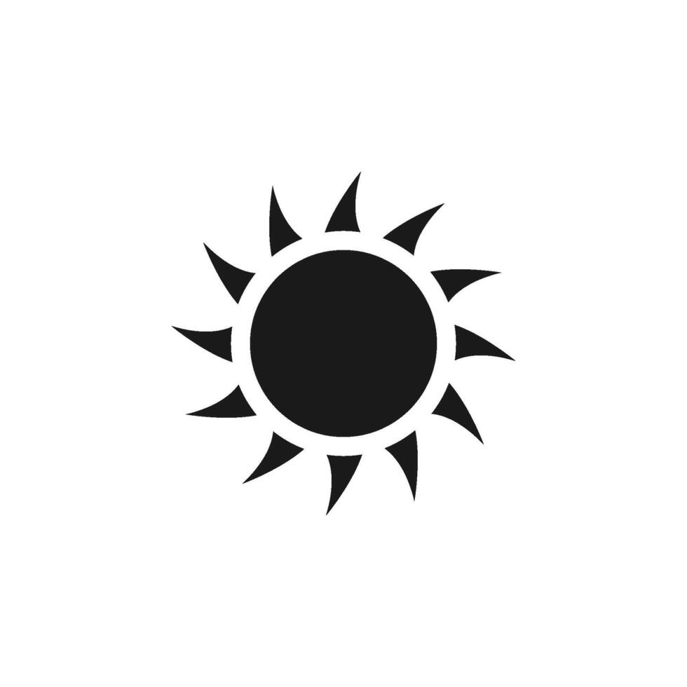 Sol ikon vektor design mall