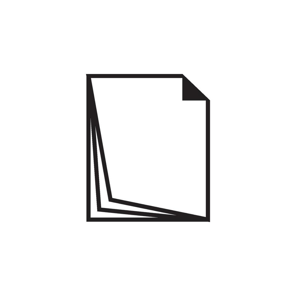 Papier Broschüre Katalog Symbol Vektor Design Vorlage