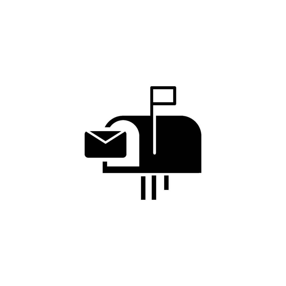 Brief und Mail Box Symbol Vektor Design Vorlagen