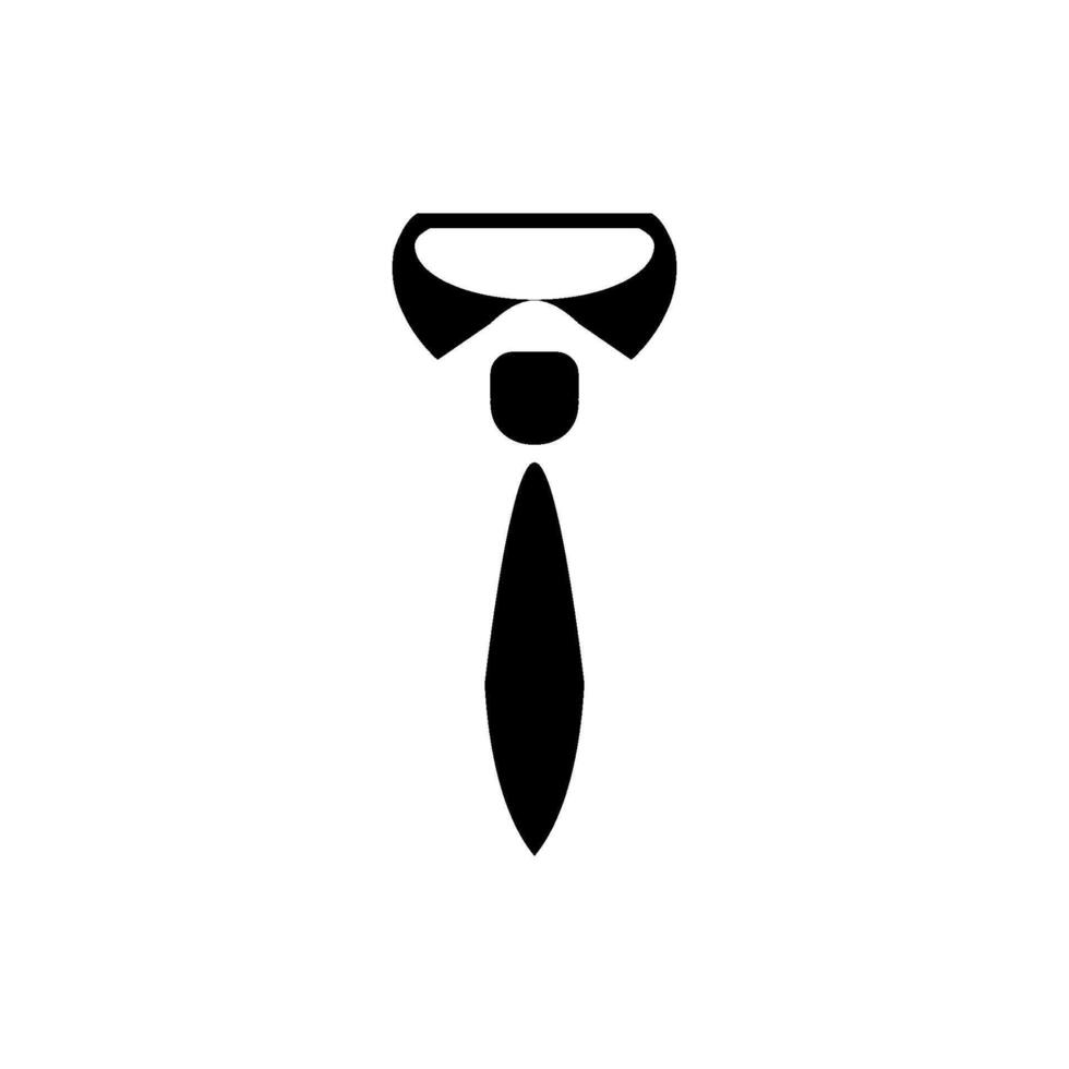 slips av rosett slips ikon vektor design mallar