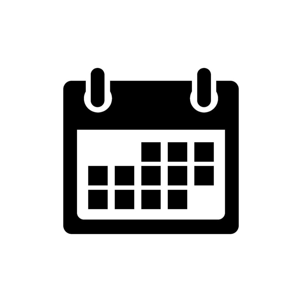 Kalender-Icon-Vektor-Design-Vorlage vektor