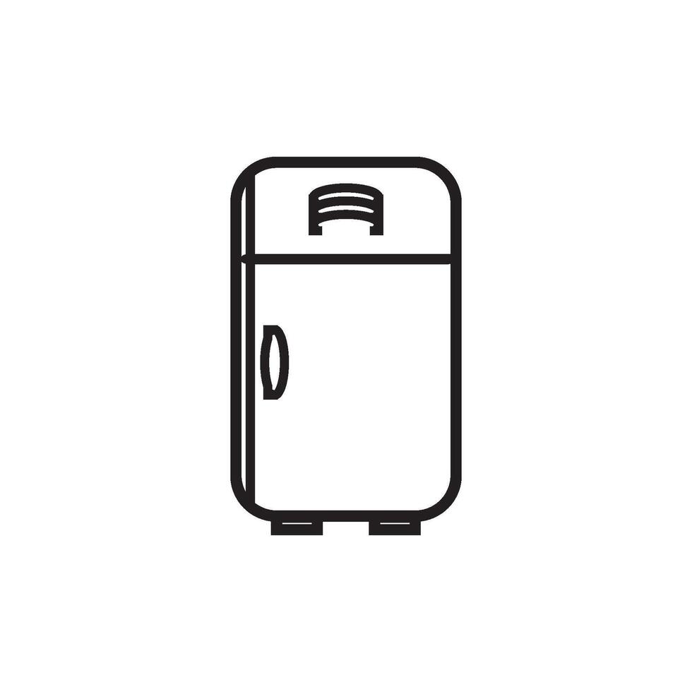 kylskåp ikon vektor design mall