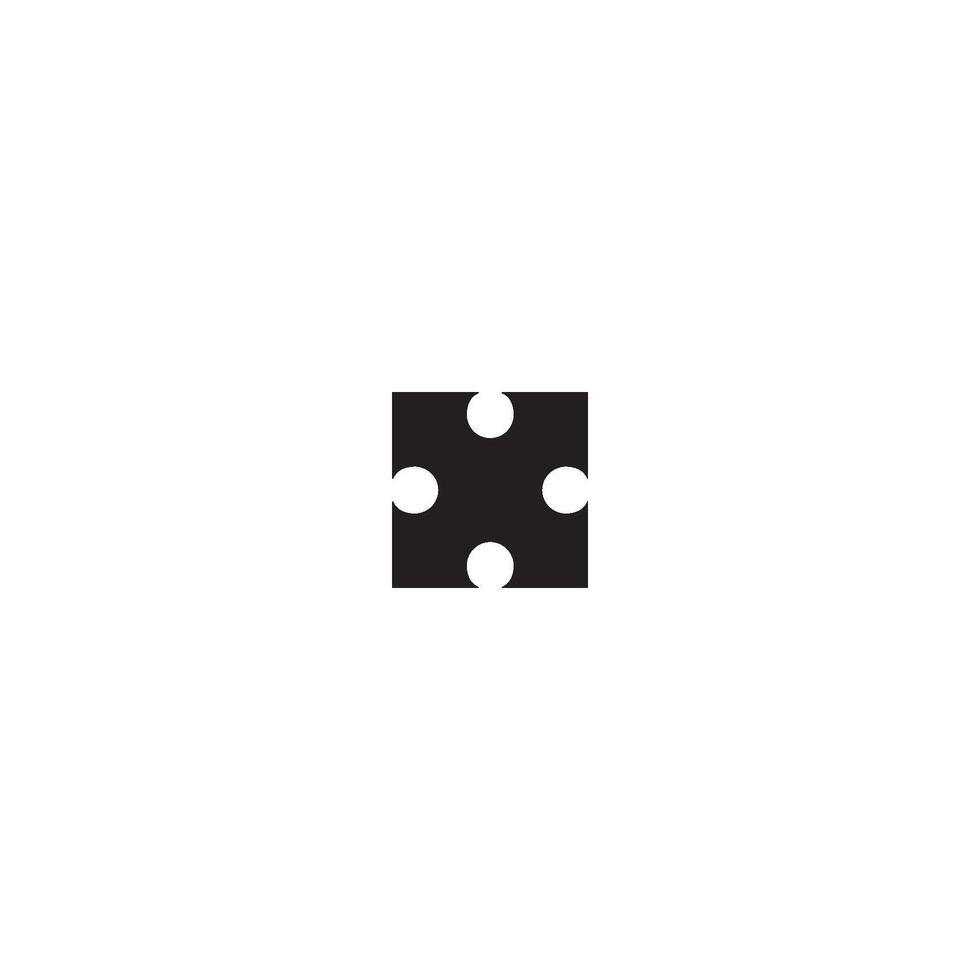 Puzzle-Icon-Vektor-Design-Vorlage vektor