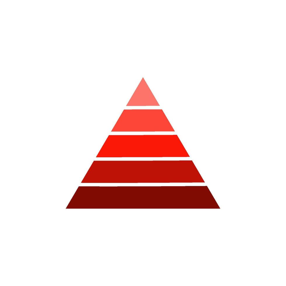 pyramid ikon vektor design mall