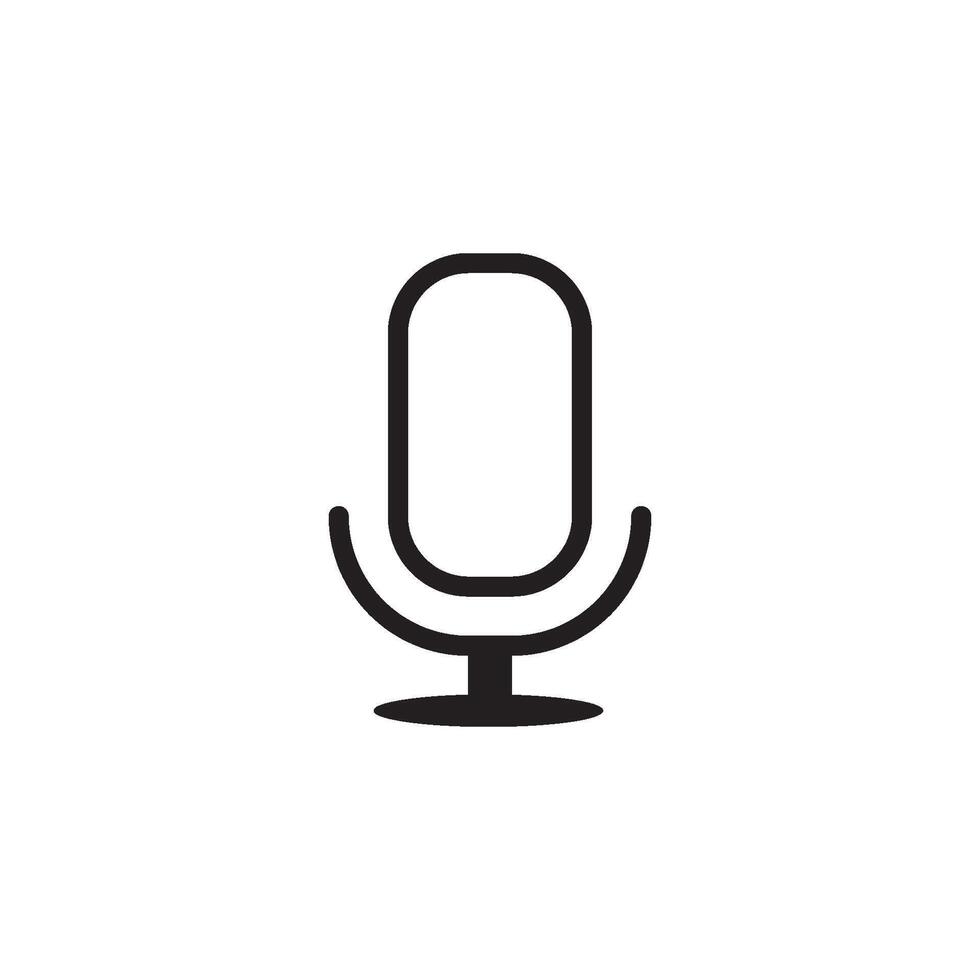 Mikrofon Symbol Vektor Design Vorlagen