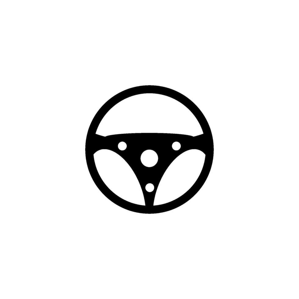 Lenkung Rad Symbol Vektor Design Vorlage