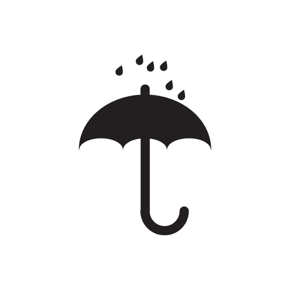 Regenschirm Symbol Vektor Design Vorlage