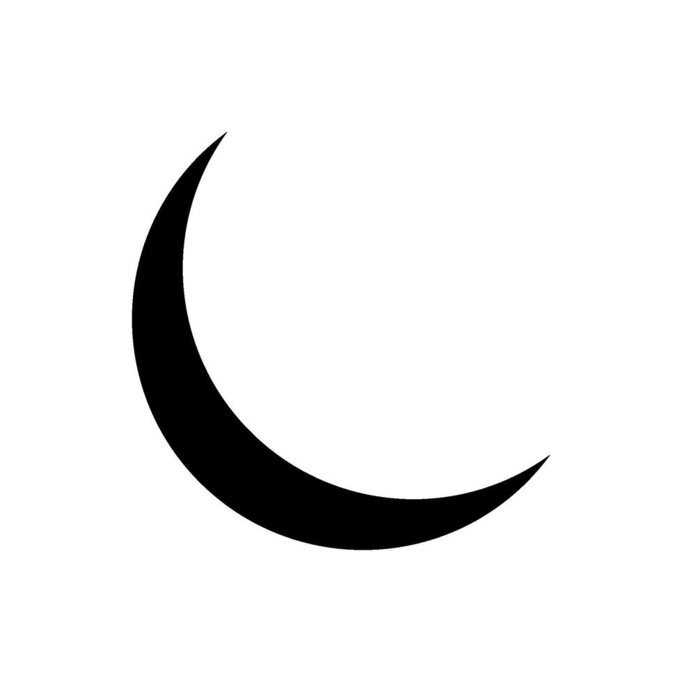 Mond Symbol Vektor Design Vorlage
