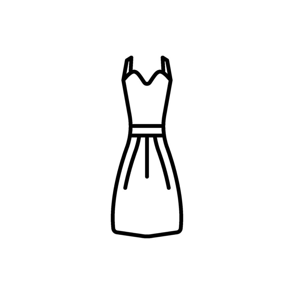 kvinnor klänning ikon vektor design mall