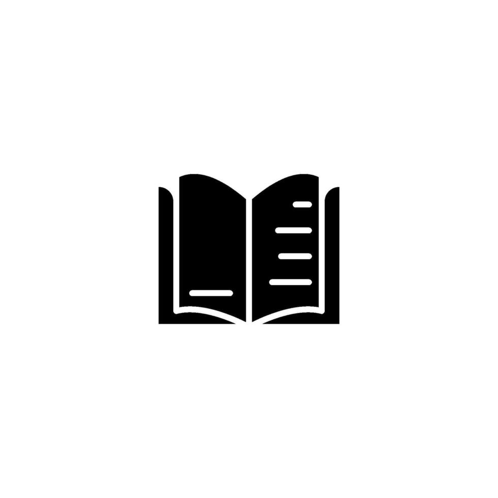 öffnen Buch Symbol Vektor Design Vorlage einfach