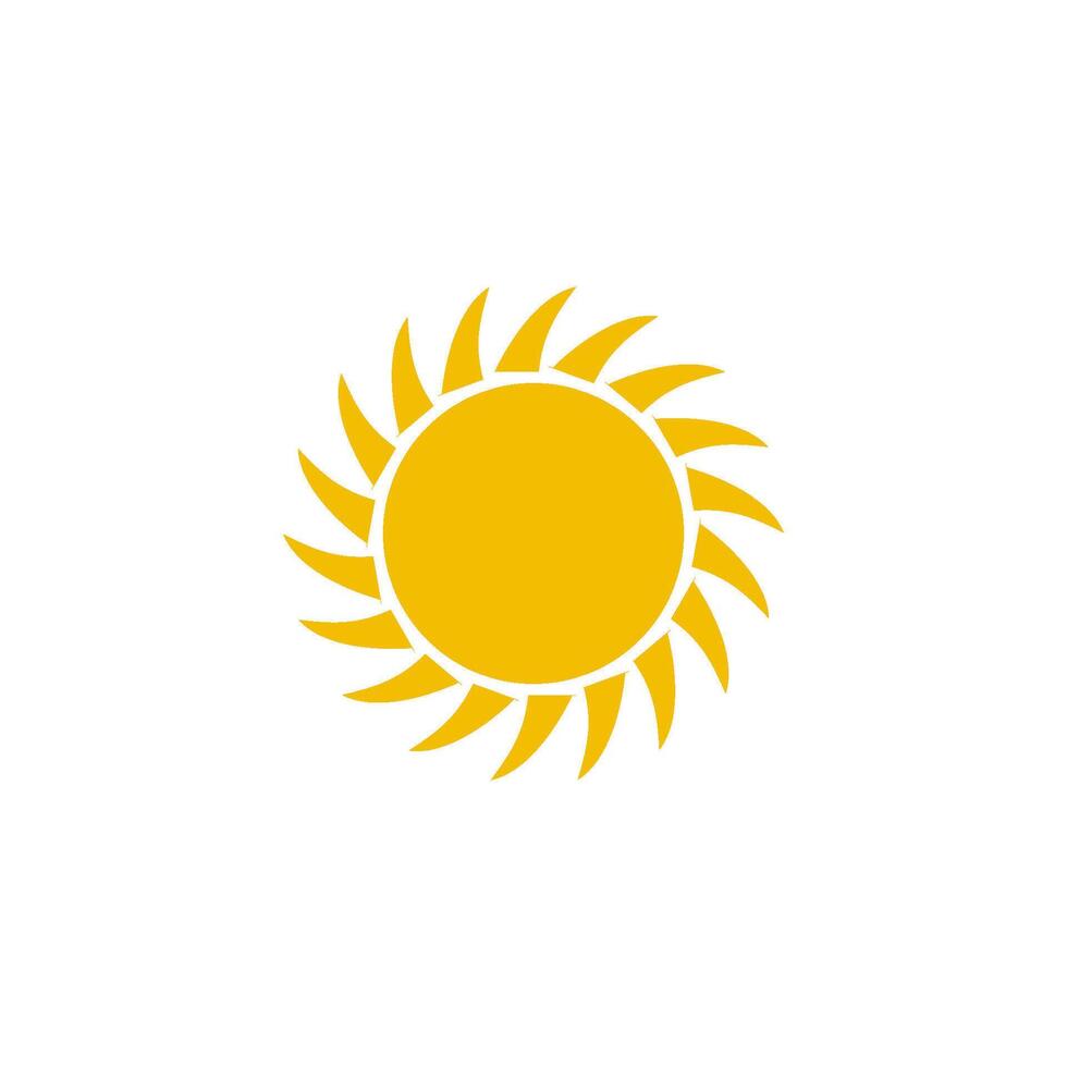 Sonne Symbol Vektor Design Vorlage