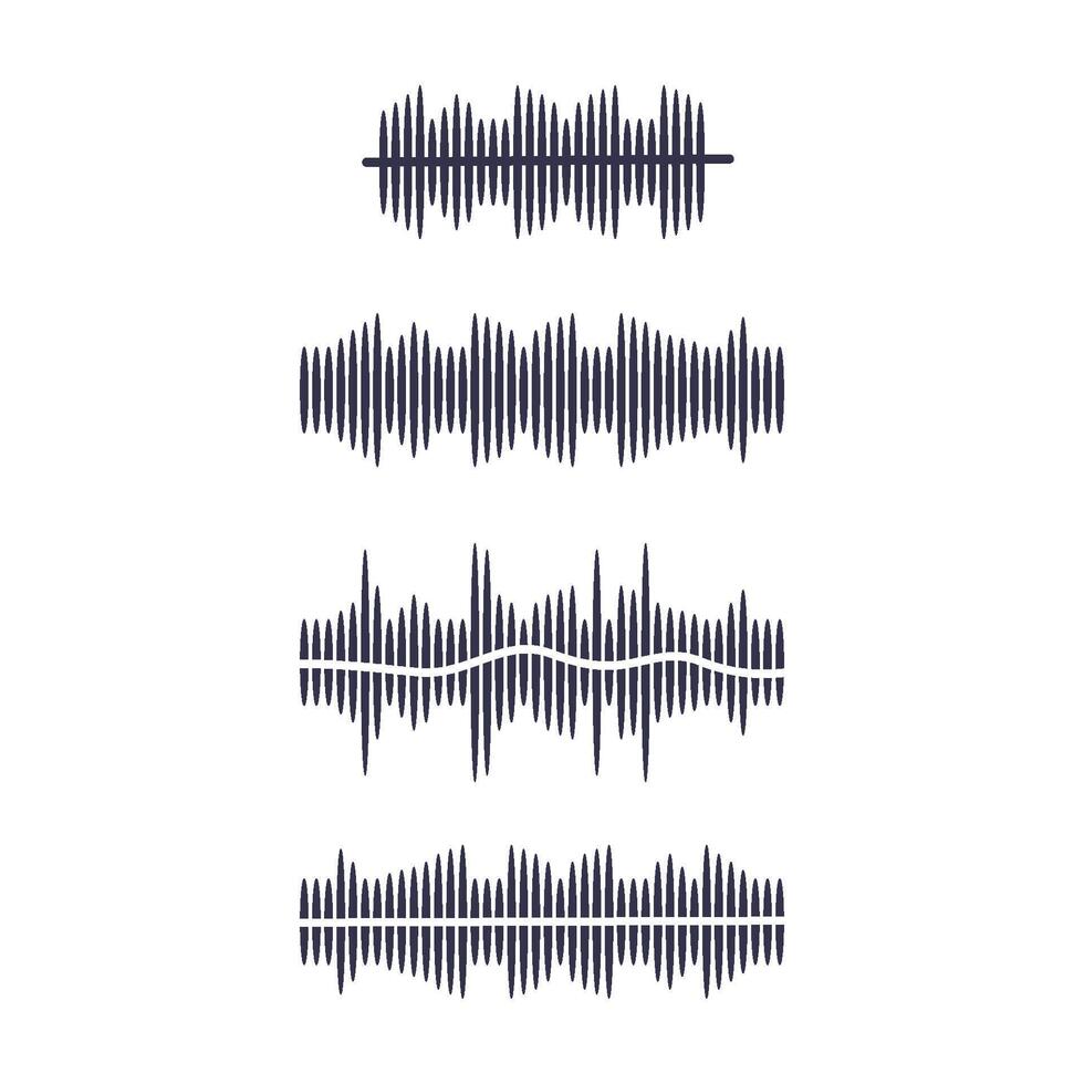Klang Welle und Lautsprecher Symbol Vektor Design Vorlage