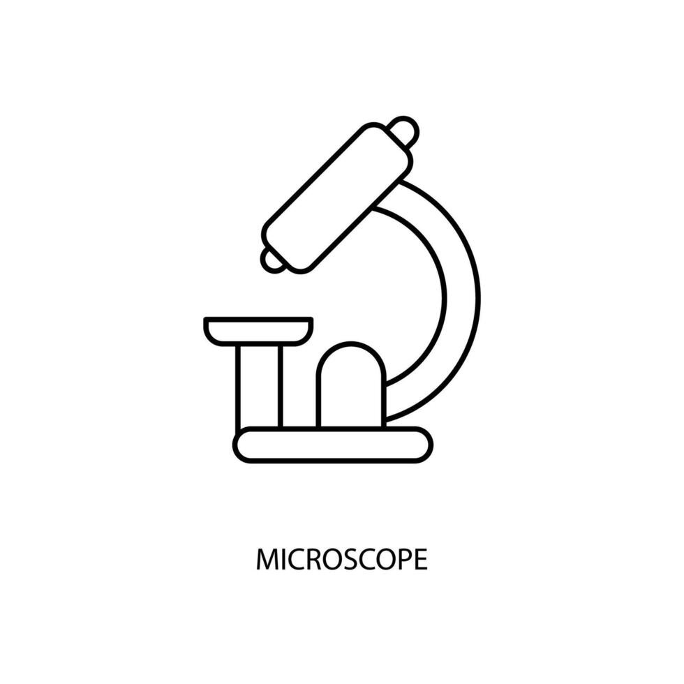 mikroskop begrepp linje ikon. enkel element illustration. mikroskop begrepp översikt symbol design. vektor