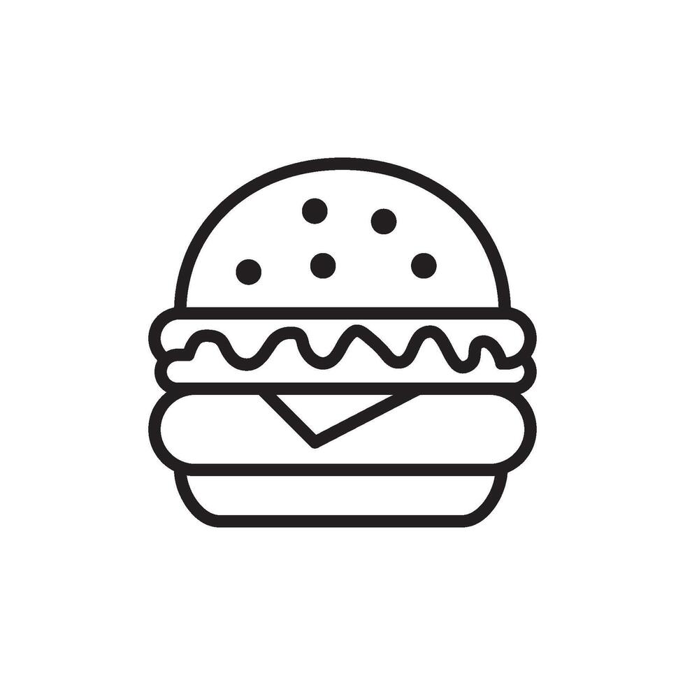 Hamburger Symbol Vektor Design Vorlagen