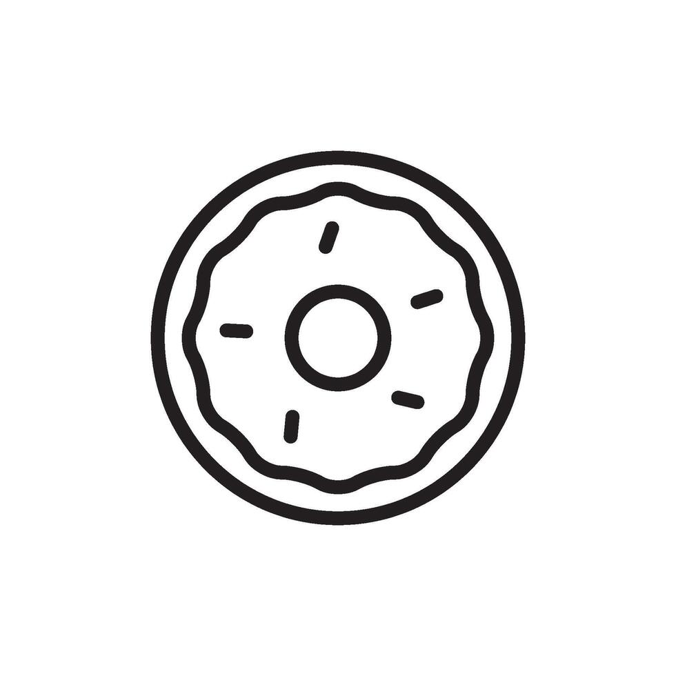 Donuts Symbol Vektor Design Vorlagen einfach
