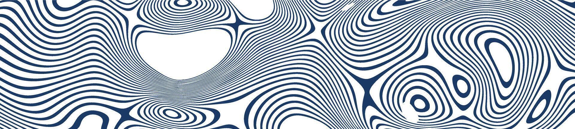 abstrakt Hintergrund 3d Flüssigkeit Welle Linien im Blau und Weiß. eben Vektor Illustration isoliert auf Weiß Hintergrund.