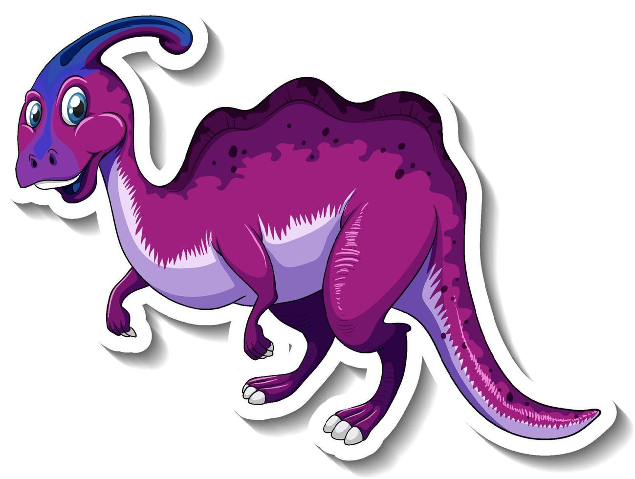 parasaurolophus dinosaurie seriefigur vektor