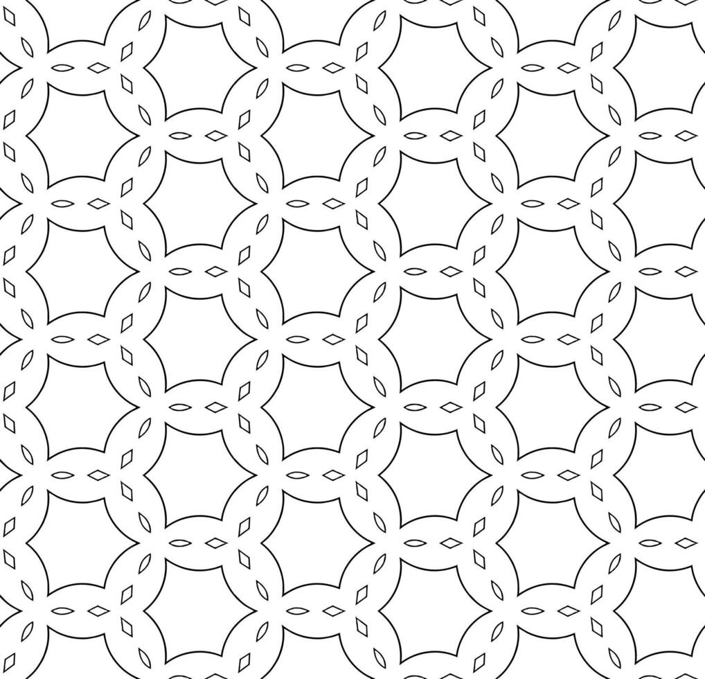 nahtloses abstraktes Schwarzweiss-Muster. Hintergrund und Hintergrund. Ziermuster in Graustufen. vektor