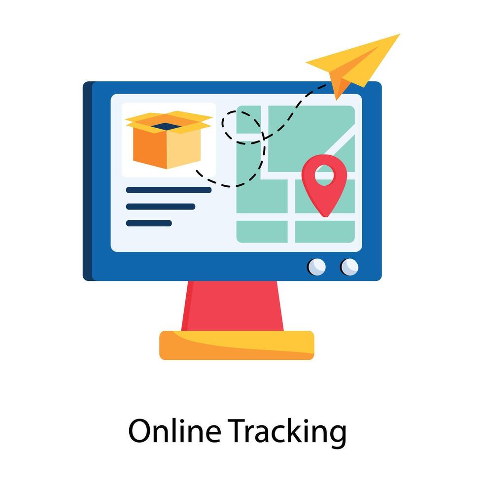 Trendiges Online-Tracking vektor