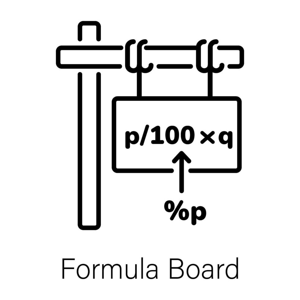 trendig formel styrelse vektor