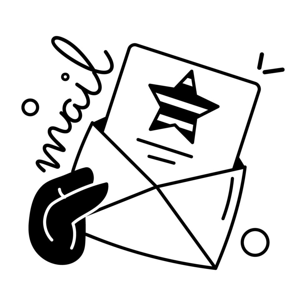 modisch Einladung Mail vektor