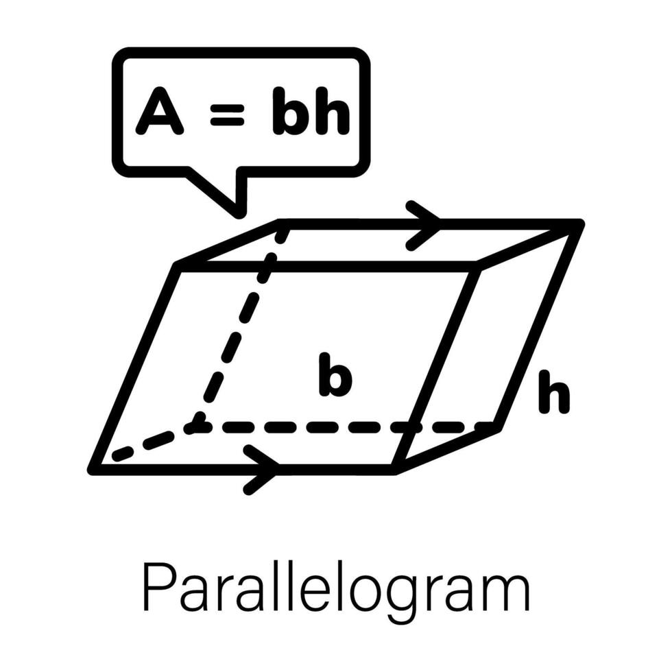 trendig parallellogram begrepp vektor
