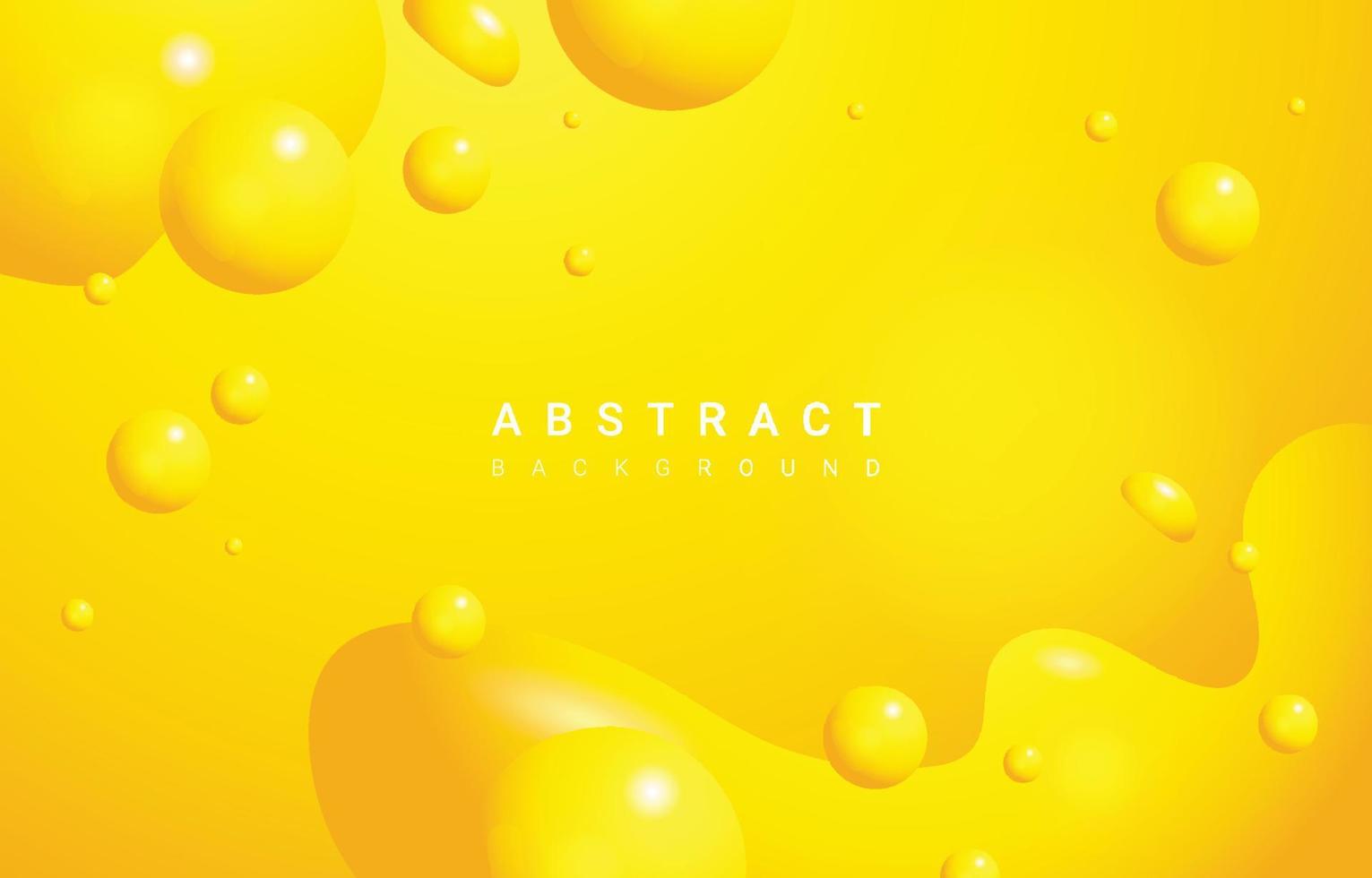 gelber flüssiger abstrakter Hintergrund vektor