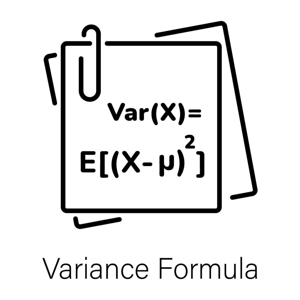 trendig variation formel vektor