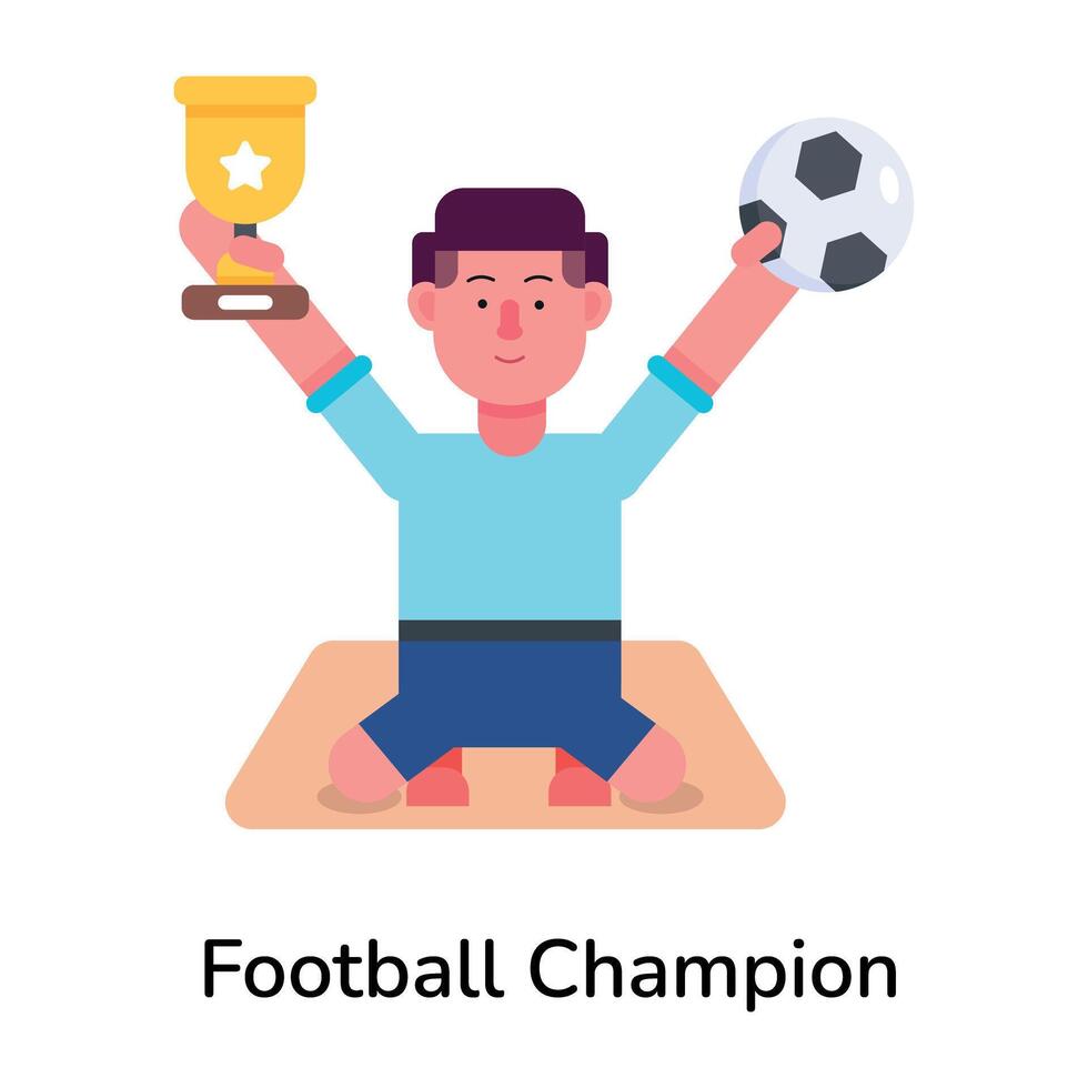 modisch Fußball Champion vektor