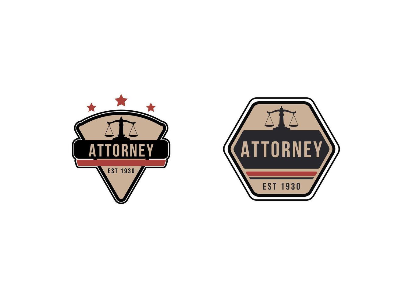advokat och lag business logotyp designkoncept, vektorillustration. vektor